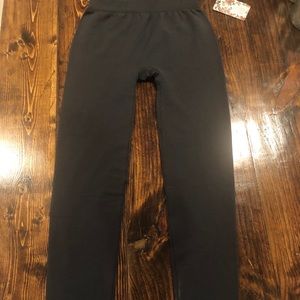 kids pink rose gray leggings